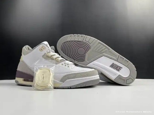 Official Maikesneakers Maniere Jordan A DH3434-110 3 Retro (W) Ma 0327